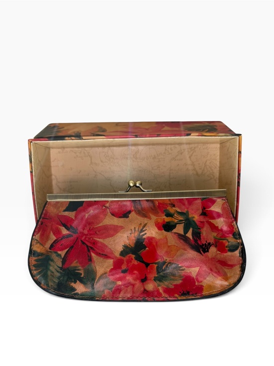 Patricia Nash Handbags - Patricia Nash Cauchy Spring Multi Floral Leather Frame Wallet NWT Box